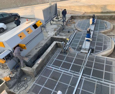 壓濾機安裝現場(chǎng)